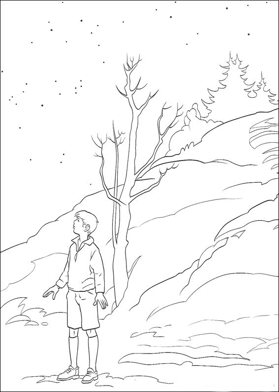 coloriage narnia edmund perdu
